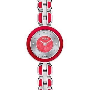 NWT FENDI Stainless Steel & Mother-Of-Pearl Bracelet Watch